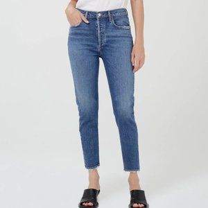 Agolde Riley High Rise Straight Crop Size 27